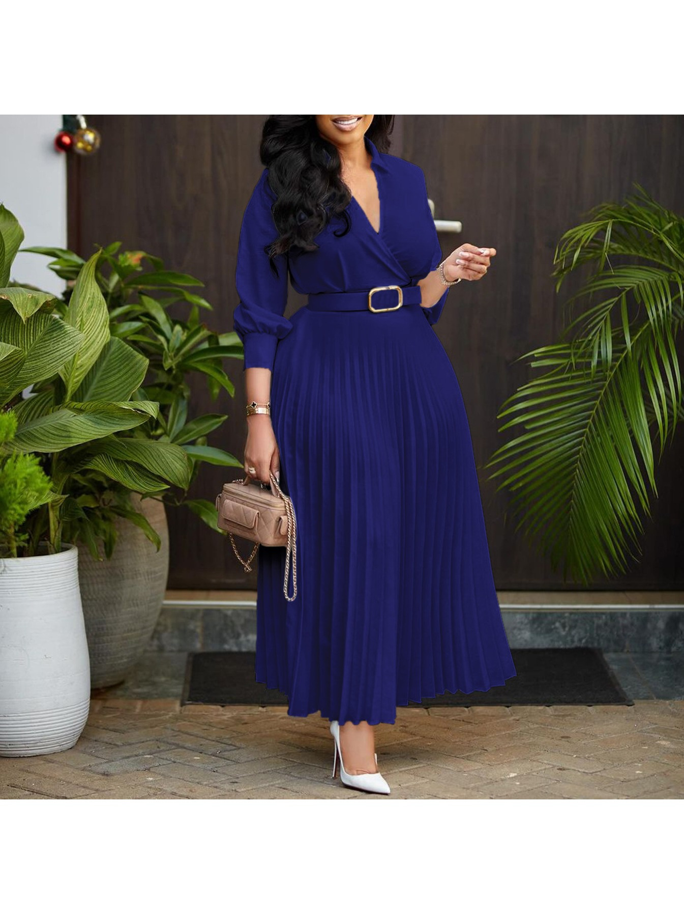 womens 3 4 sleeve flared a line dress wedding guest womens - Temu