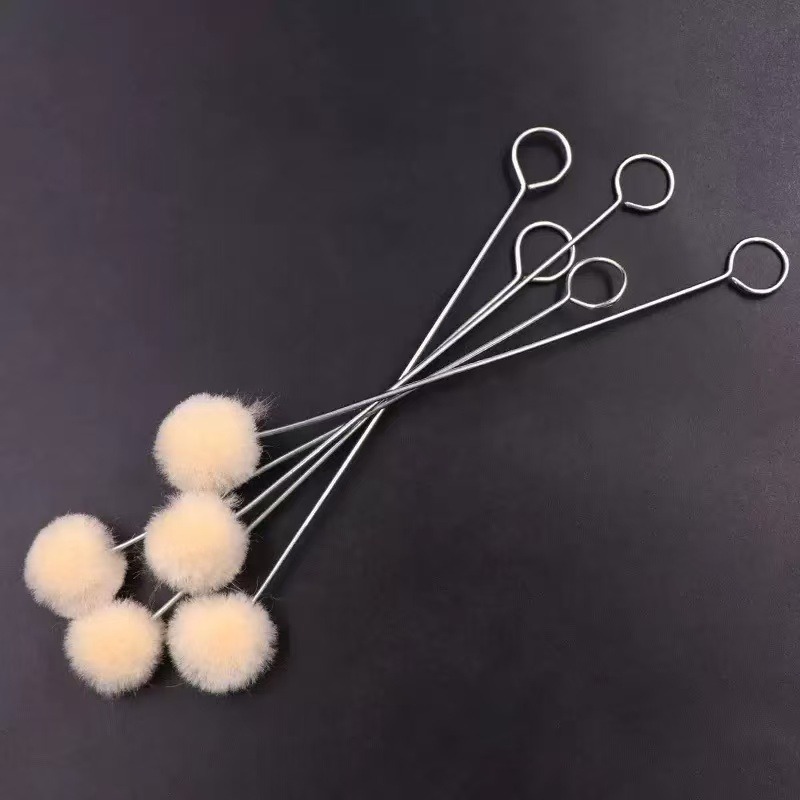 TEMU Brosse pour teinter avec une poignée en fer, outils pour la technologie de transformation du cuir, équipement de teinture, fournitures pour