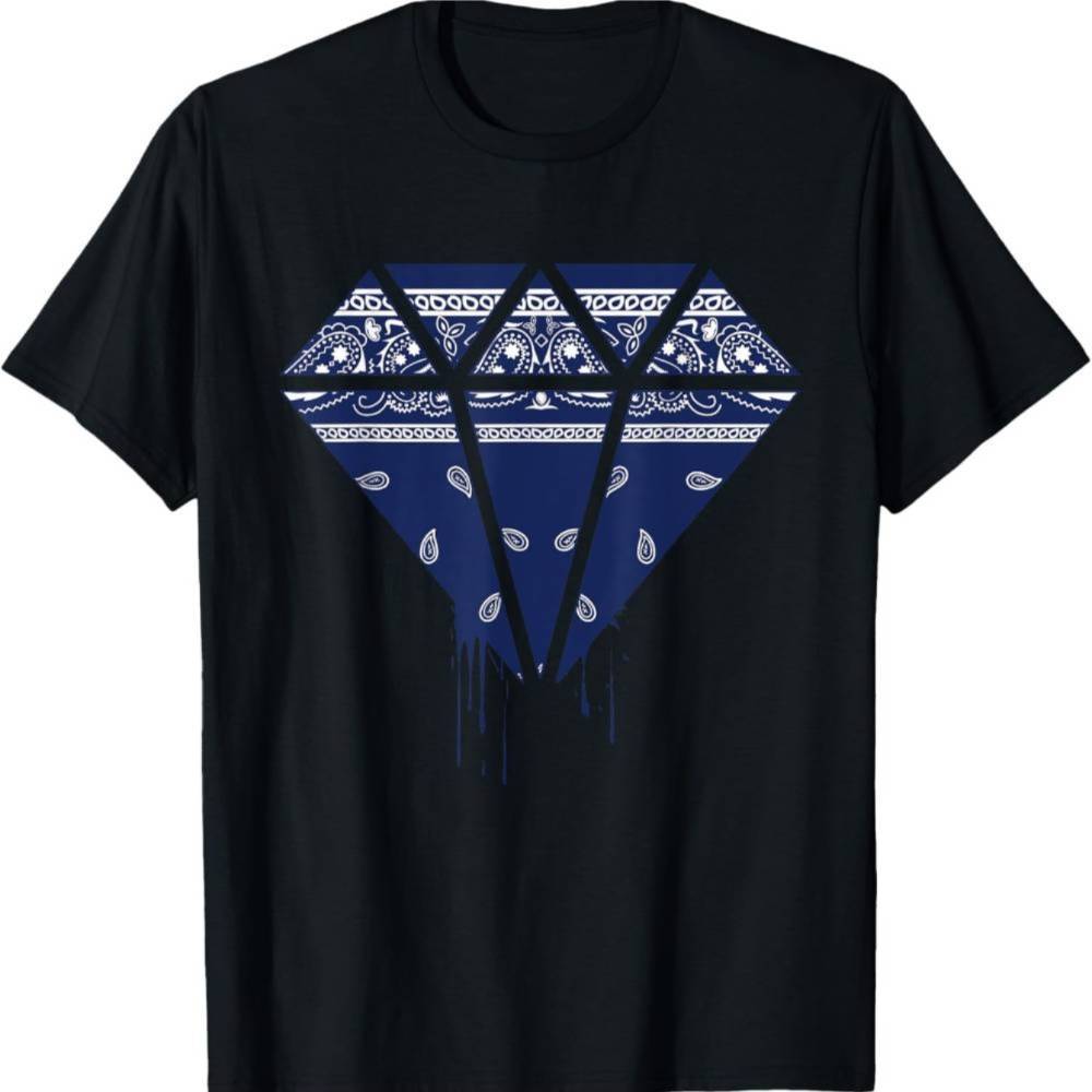 

Men' Street Wear Hip Hop Navy Clothing T-shirt