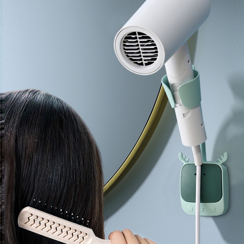 extended hair dryer stand with extension bar for free rotation   to punch holes   and make blowing hair easy Product details 3