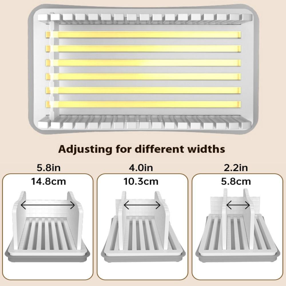 adjustable manual bread slicer foldable cake cutter   kitchen baking no electricity needed tool for perfect   details 0