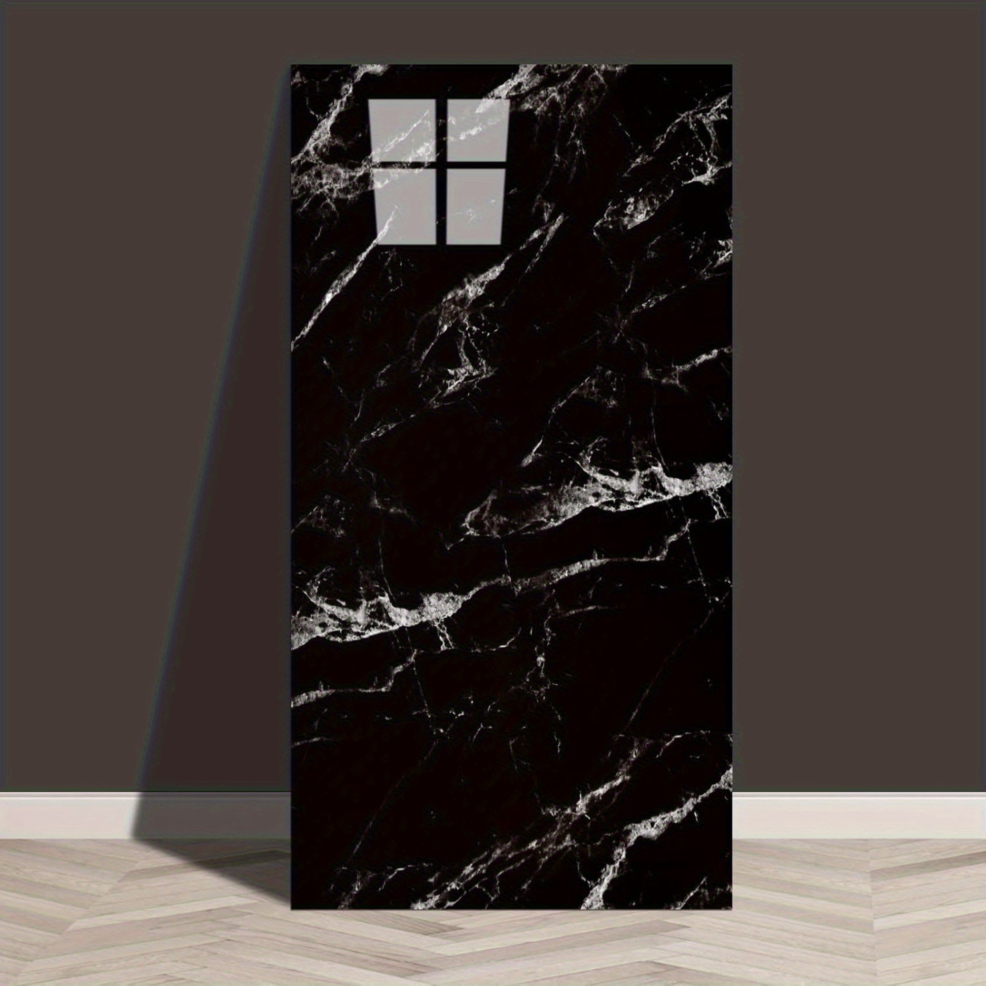 E-shop 10 Stück Marmor-Look Selbstklebende Wandsticker - Grau/Schwarz/Weiß (Länge: 11,81/ 23,62 Zoll), Selbstklebende PVC-Tiles für Innen- und