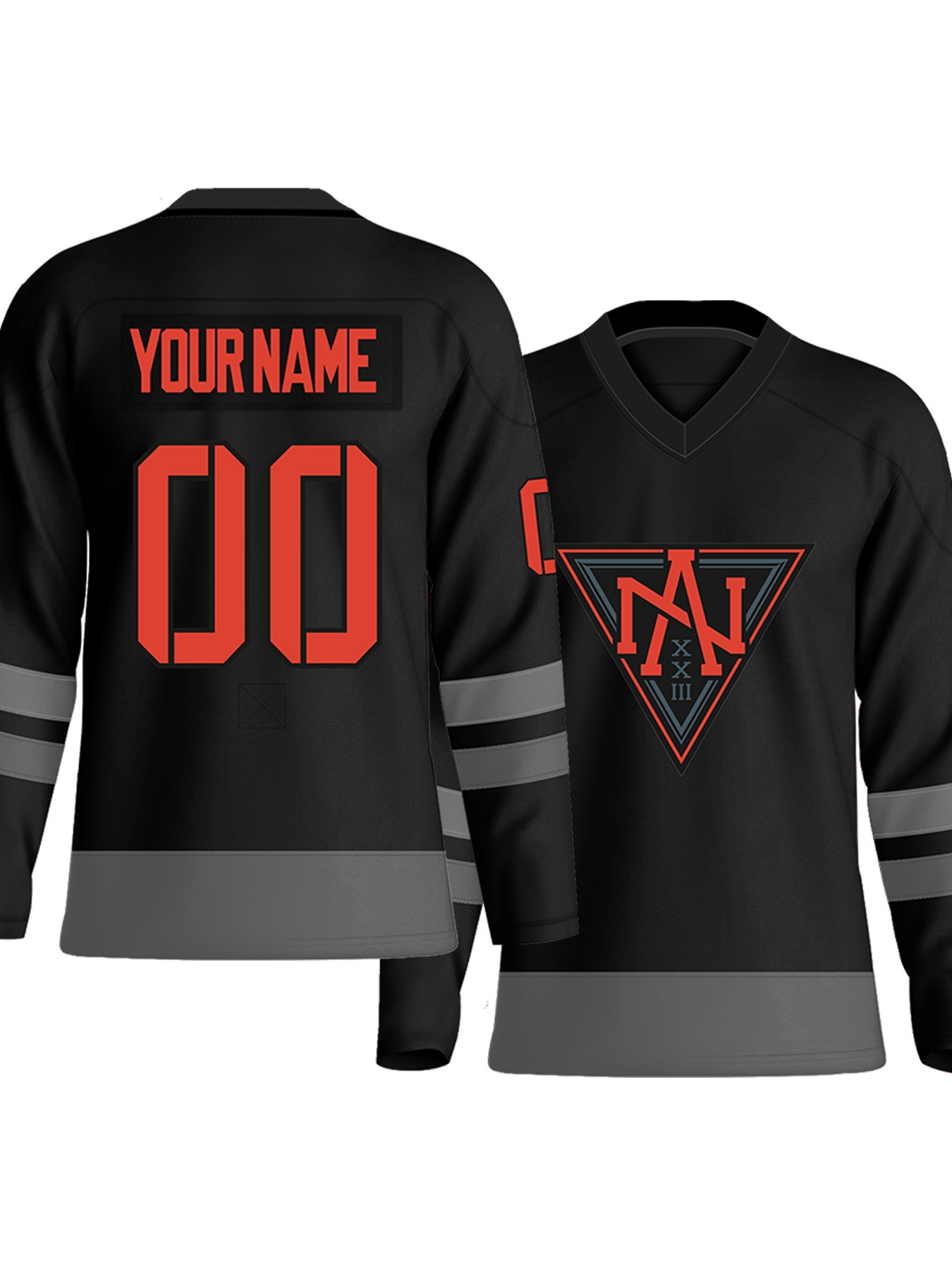 maillot de hockey personnalisé pour hommes nom et numéro sur