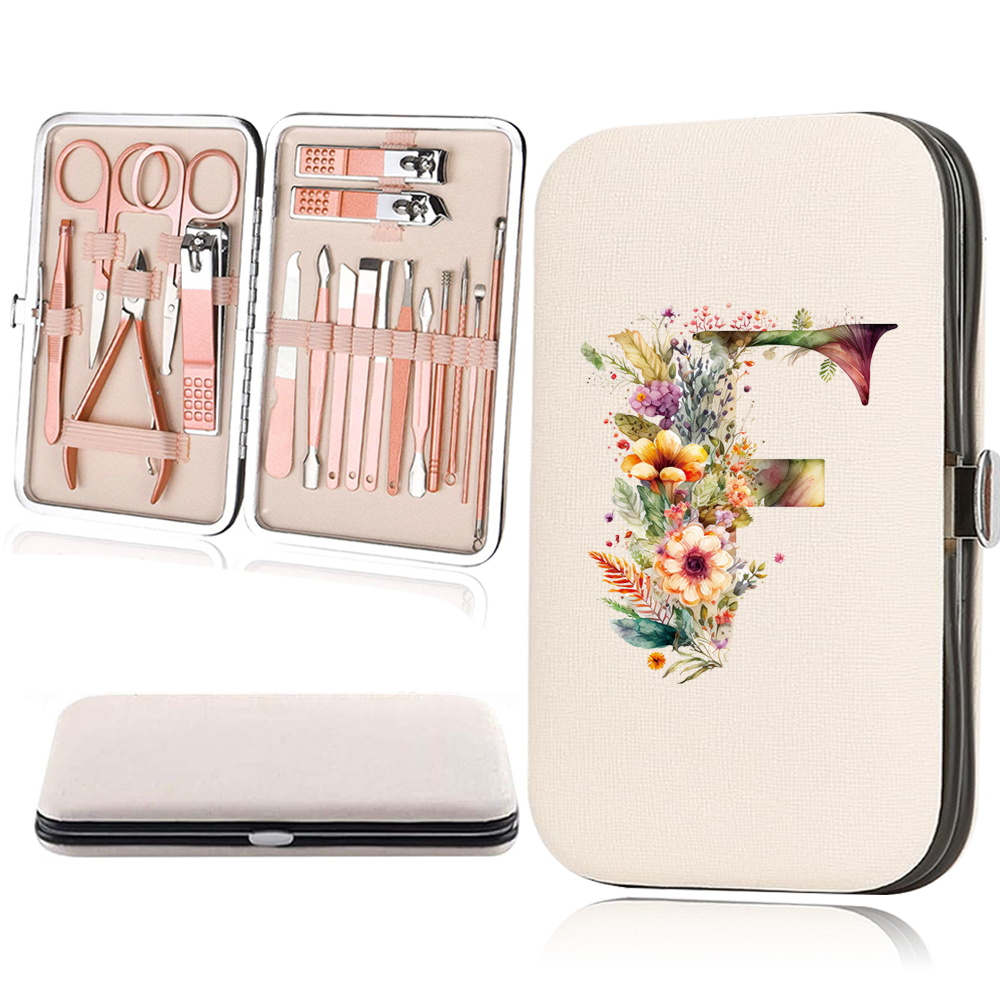 18pcs Essential Travel Nail Clipper Set with Organizer Case