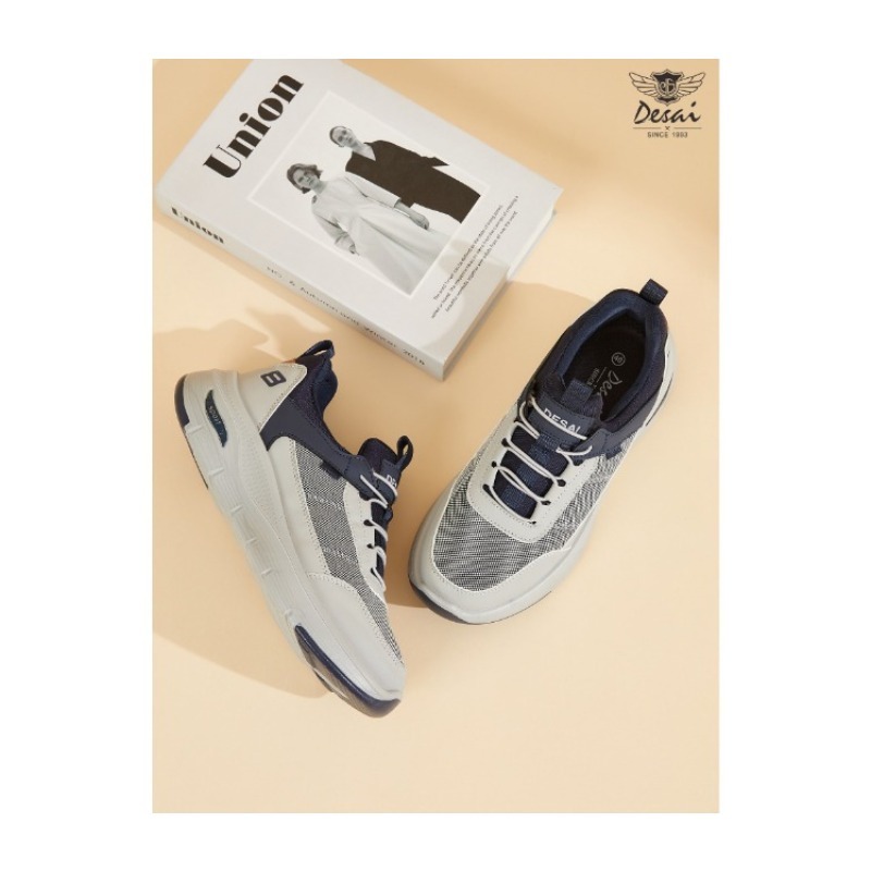 Desay New Men's Sneakers, Casual Soft-Sole Lightweight Running Shoes, Versatile Commuter Shoes, Anti-Slip and Wear-Resistant, Classic Style Fashionable Walking Shoes