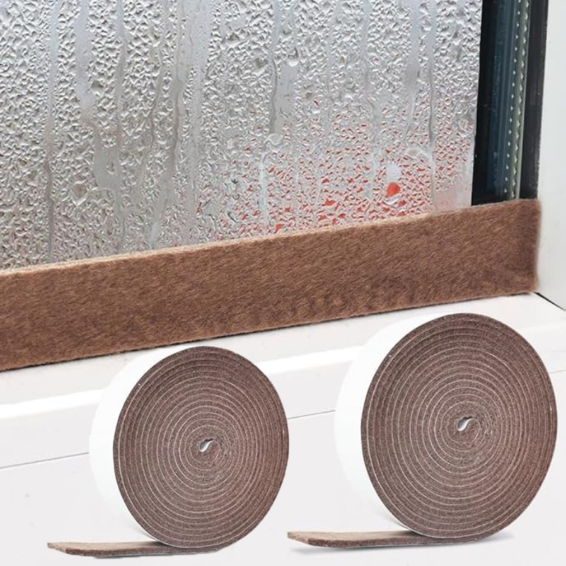 

1 Roll Waterproof Plastic Window Condensation Control Tape - Seal Strip For Windows, Doors, Air Conditioners - Non-waterproof, Plastic Surface Compatible