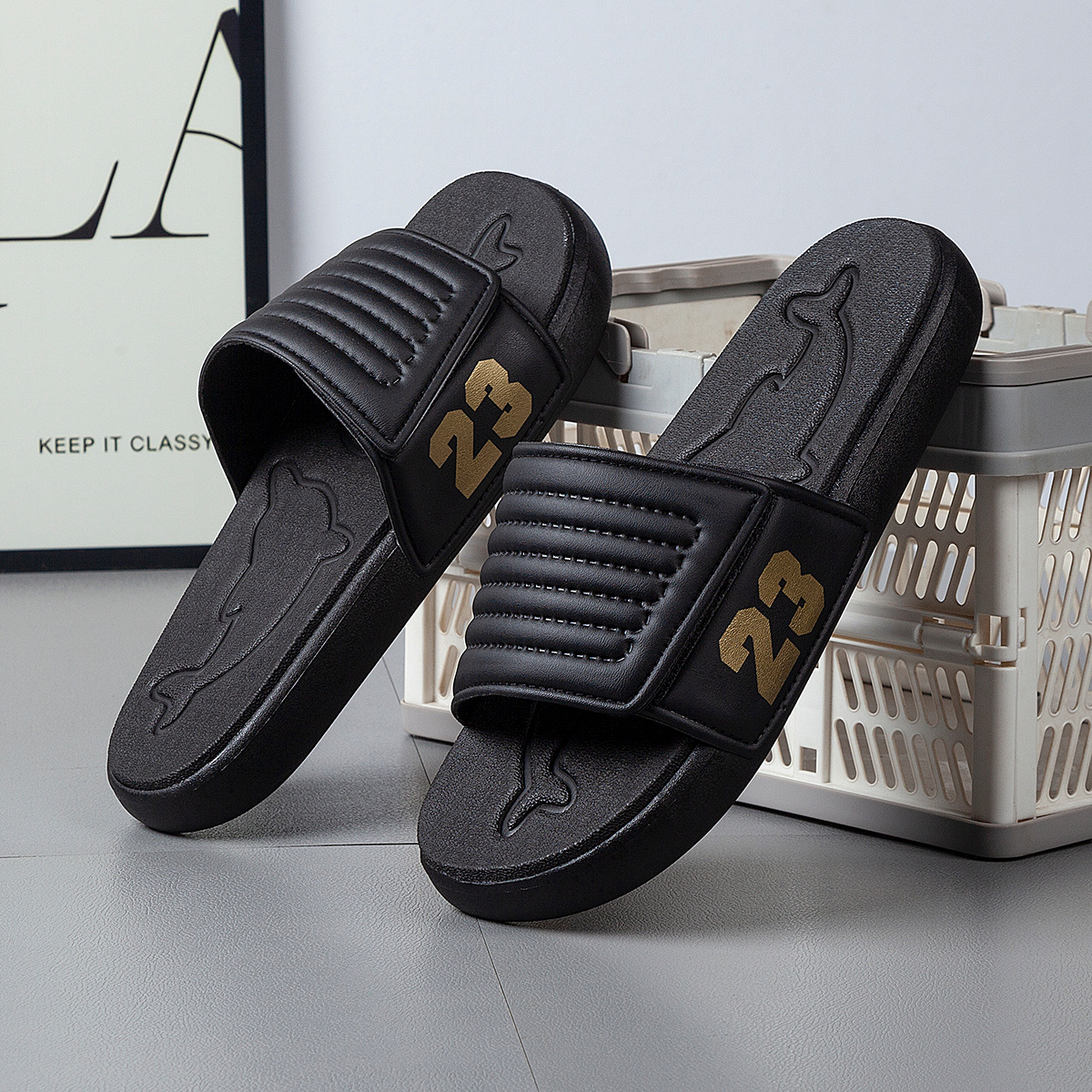 Image of Men's Summer Fashion Casual Sports Slippers, And Wear-resistant Thick Soles