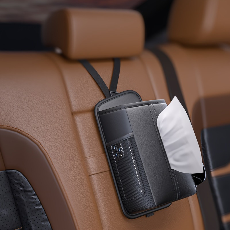 a side storage made faux leather a
