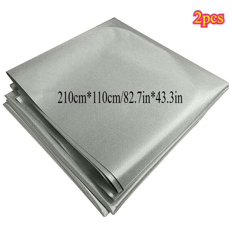 Image of 2pcs 82.7in*43.3in Shielding Cloth, Rfid , Lf Rf High Shielding Fabric Lining, Etc