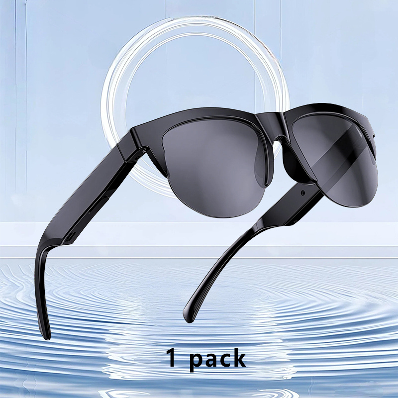 TEMU 2-in-1 Glasses Earphones, Smart Wireless Glasses Earphones, Wireless Stereo Earphones With Built-in Microphone For Hd Calls, Compatible With