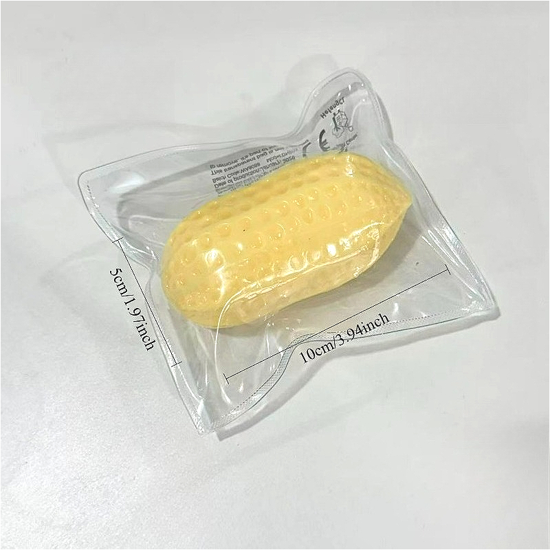 Hefengcl - Creative Large Peanut Squeeze, Soft Cute Toy, Slow Rebound Sensory Toy, Random Peanut - Suitable For Desktop Decoration, Classroom Small Gift, Perfect For Day/christmas/birthday