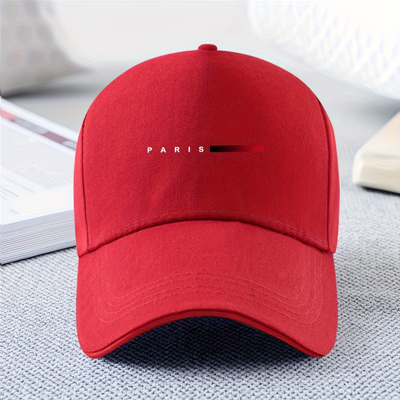 TEMU Casquette de baseball pour homme, motif géométrique, chapeau de pêche décontracté d'extérieur, disponible en 6 couleurs, style casquette de