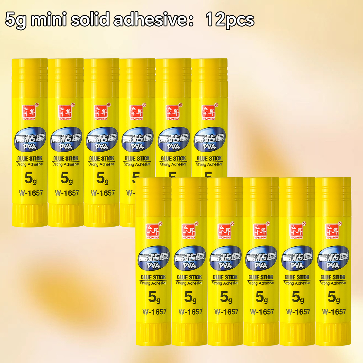 WQN 12pçs Sólida de Adesivo Forte, Pasta Durável, Dispensação Giratória, Não, Adequada para Projetos de Papel e…: retailer-supplied image