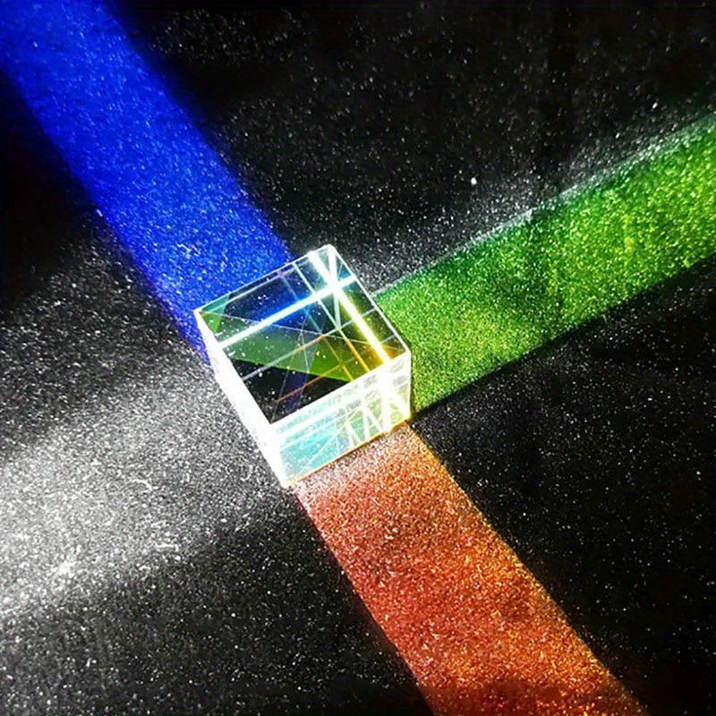 

1pc Rgb Optical Prism - Educational Toy For 14+, Mixed Fiber Material, Light Splitting Experiment, Science Learning| |