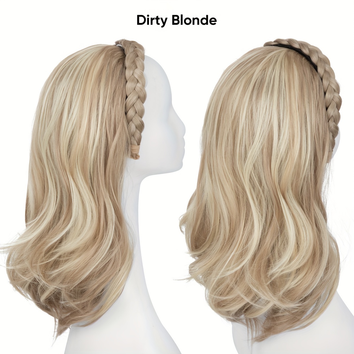 Image of Popular European And American Half-hair Extensions, In A Of Colors, Made Of Synthetic Matte High-temperature Fiber
