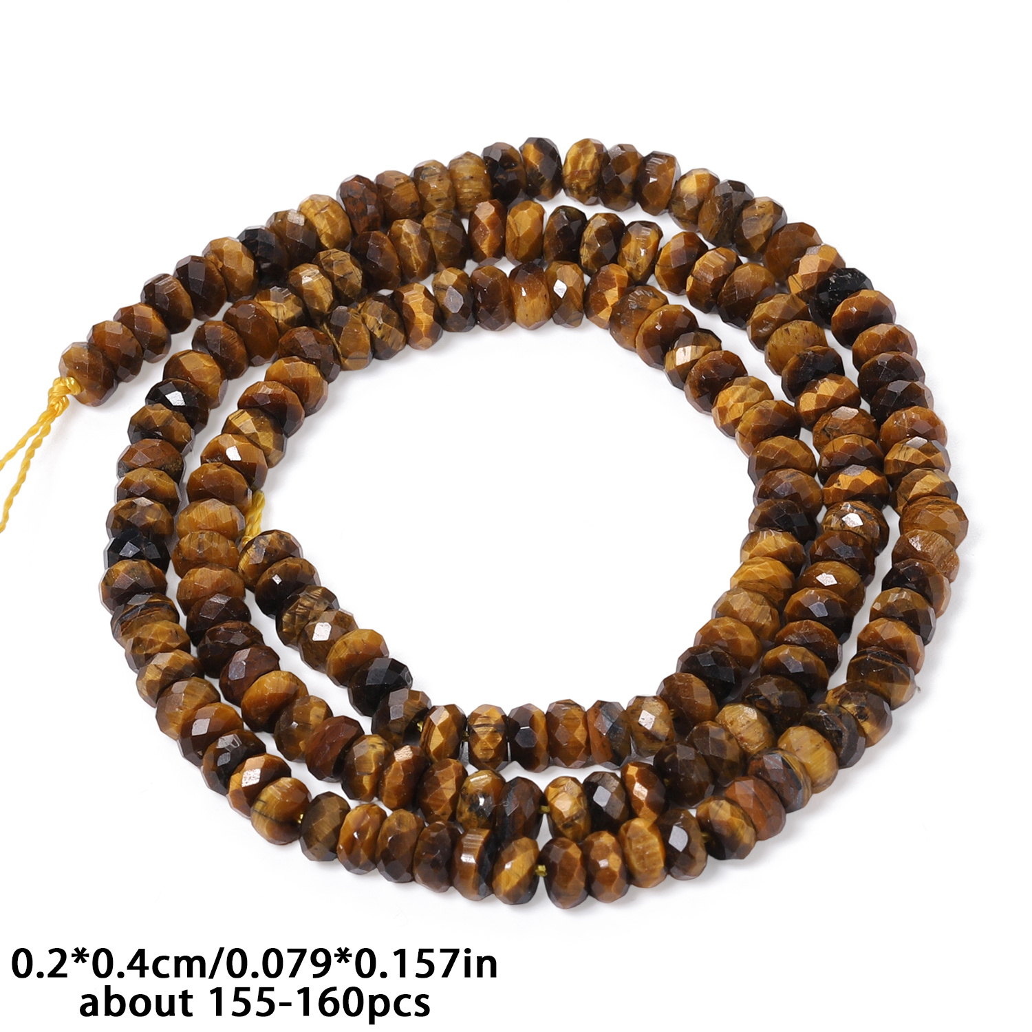 TEMU 155-160pcs Of 2×4mm Premium Natural Stone Beads And Assorted Beads, Featuring Exquisite Eye Abacus Rondelle Loose Spacer Beads, Perfect For For