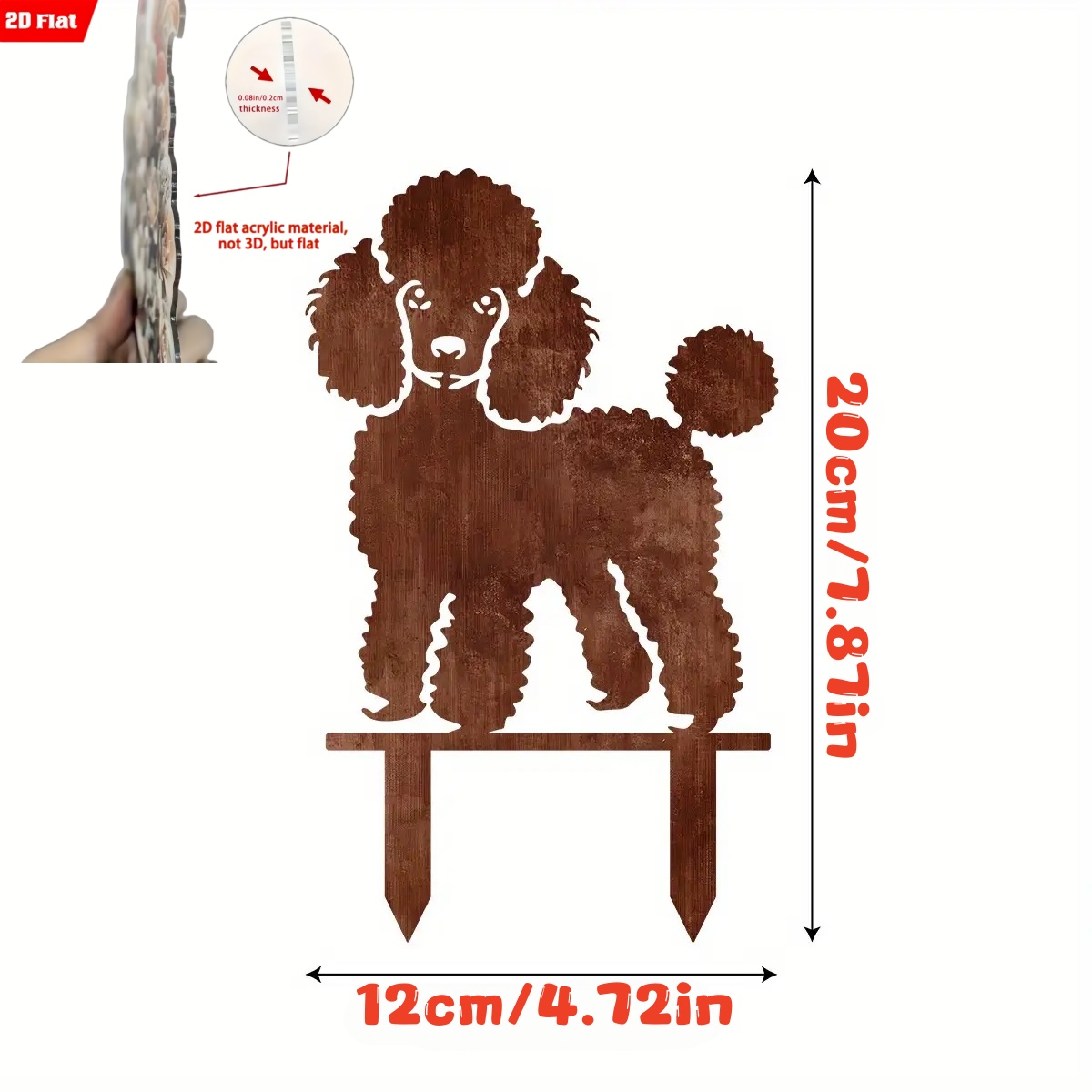 E-shop 2D-Flach, 2D-Ebene, . 2D-Ebene rostroter Dobermann-Garten-Bodendübel. Das Balkon-Rasen-Kunst-Bodendübel-Schild eignet sich für Zaubergärten,
