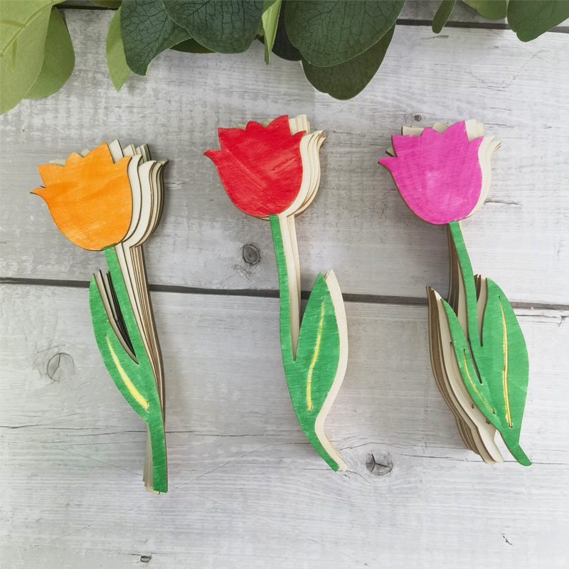 

30 1 Unfinished Wooden Roses Diy Cutting Pieces Handicraft, Different Rose Shapes Wood Piece, Suitable For Painting, And Home Decoration, Ideal Gift For Relatives, And Valentine's