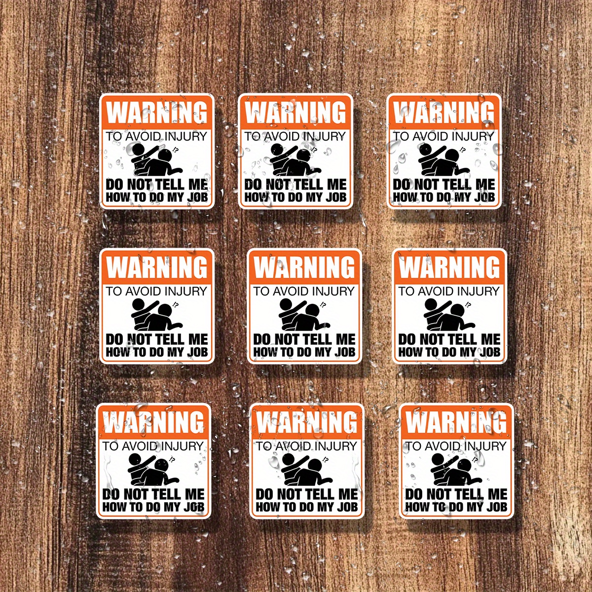 “Warning May Contain Nuts” Bumper Sticker – Funny Meme Hazard Decal – VISX