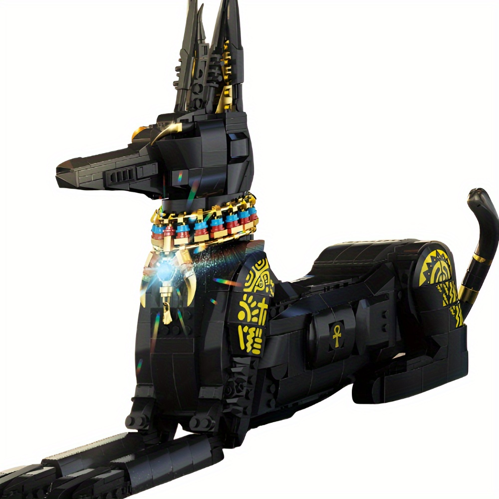 1208pcs Egyptian Pharaoh Dog Block Set