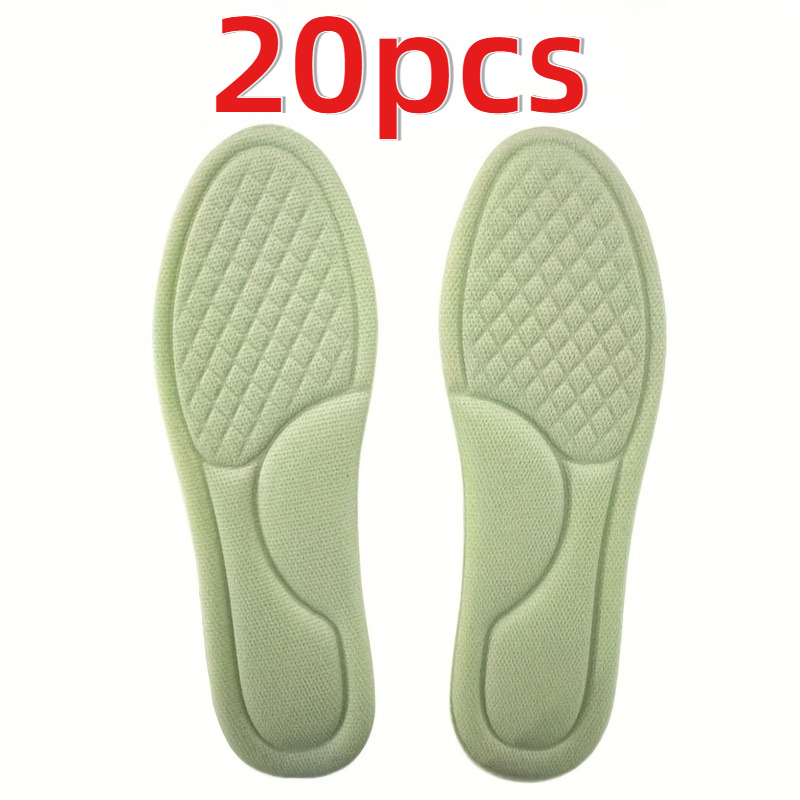 E-shop 20 Stück Verdickte Sport Einlegesohlen - Hochwertiges Schwamm Material, Dämpfung und Stoßdämpfung, Weiche Bequeme Luftkissen, Geeignet für