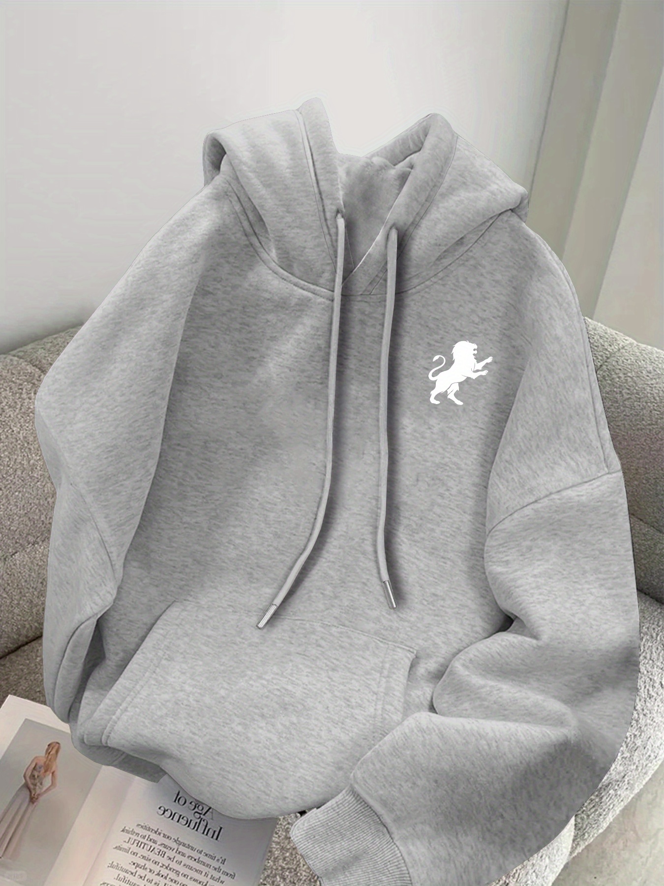 Vans ESSENTIAL RELAXED FIT HOODIE - Felpa con cappuccio - black/nero