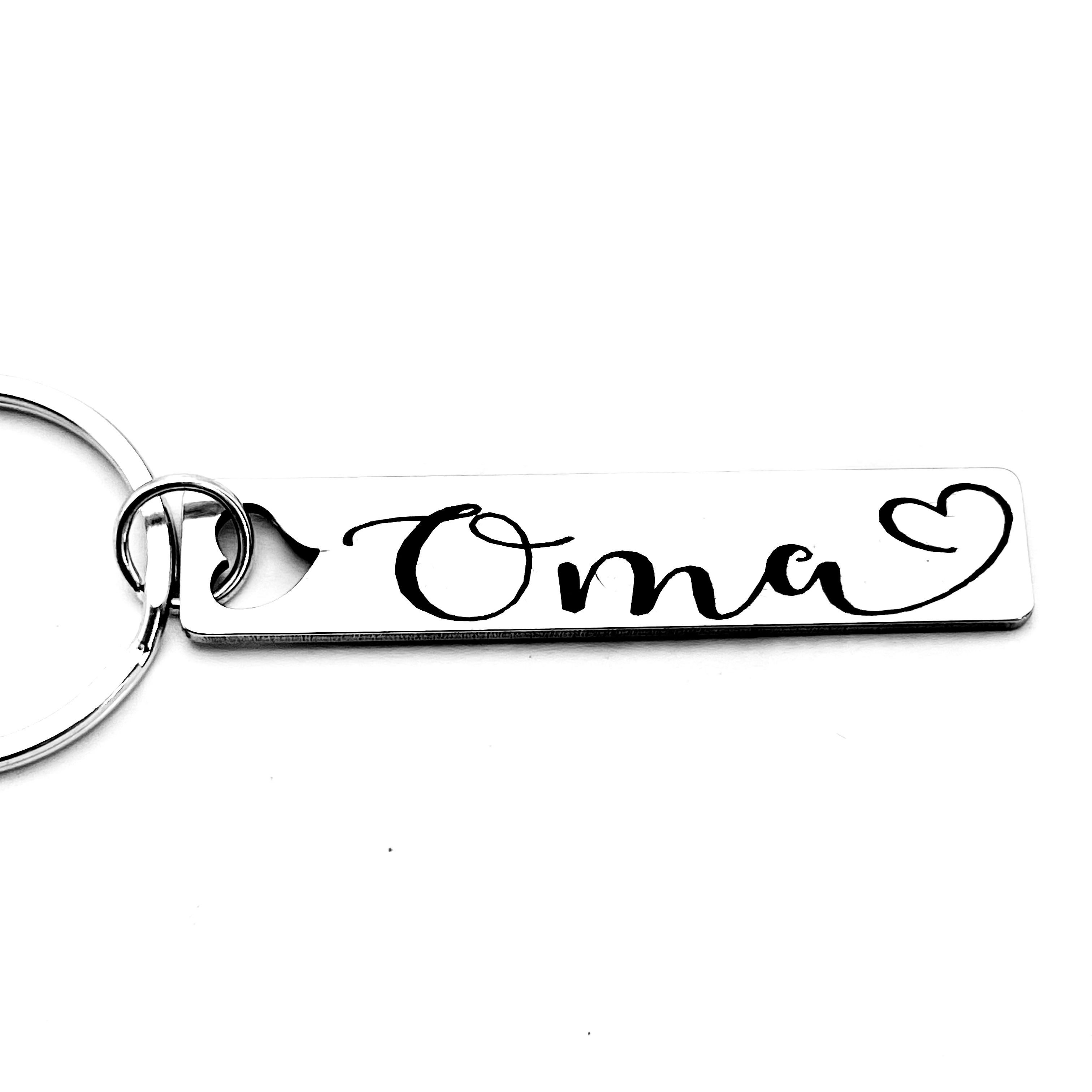 

Personalized Oma Stainless Steel Keychain, Suitable For Car Key Decoration, Is For Oma