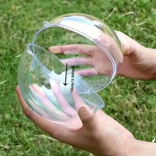5 large ornament set shatterproof fillable great for crafts and christmas or wedding decorations