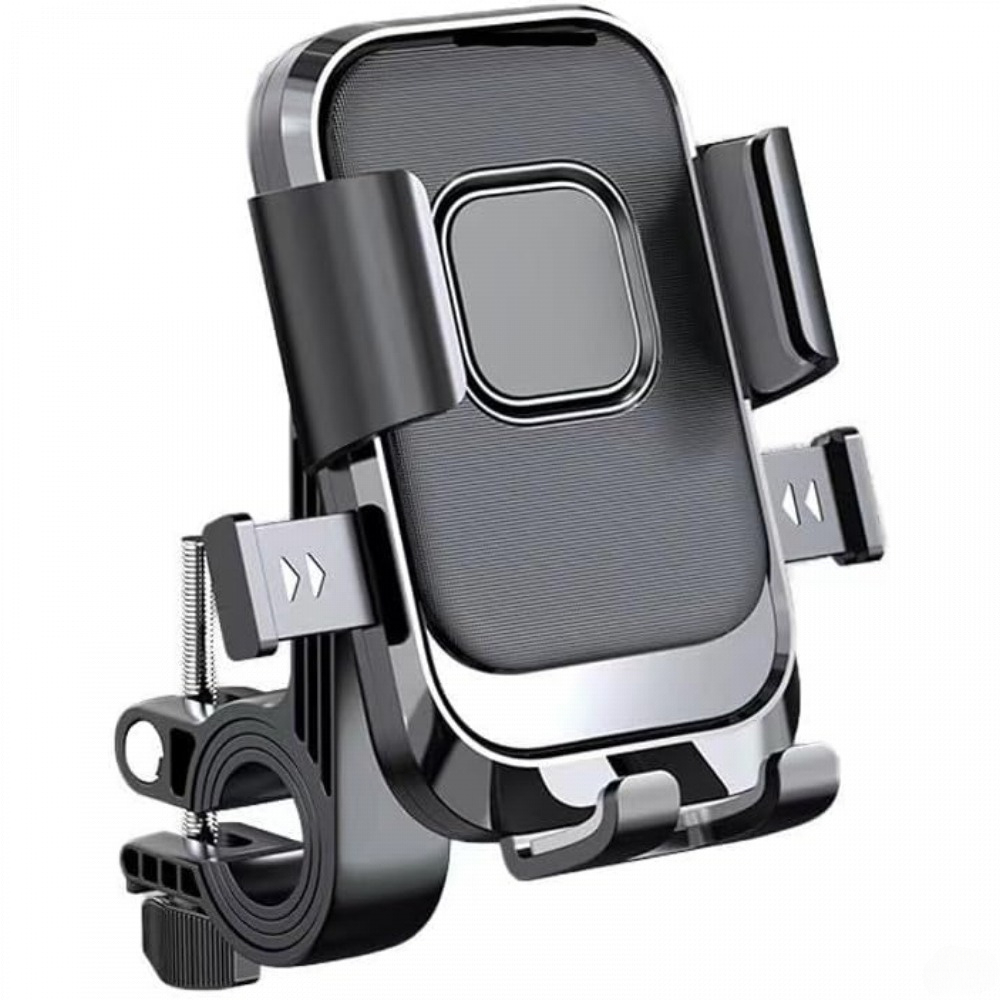 imagen del artículo soporte para teléfono de manillar de bicicleta y motocicleta de 12 6 cm, abrazadera para teléfono con soporte giratorio, compatible con smartphones de 4.7 a 7.2 pulgadas
