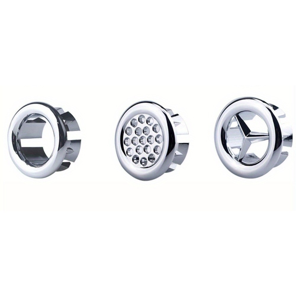3pcs Bathroom Basin Faucet Sink Overflow Cover Replacement Hole Cover Cap Ring Trim Bath Sink Drain Cap Bathroom Accessories