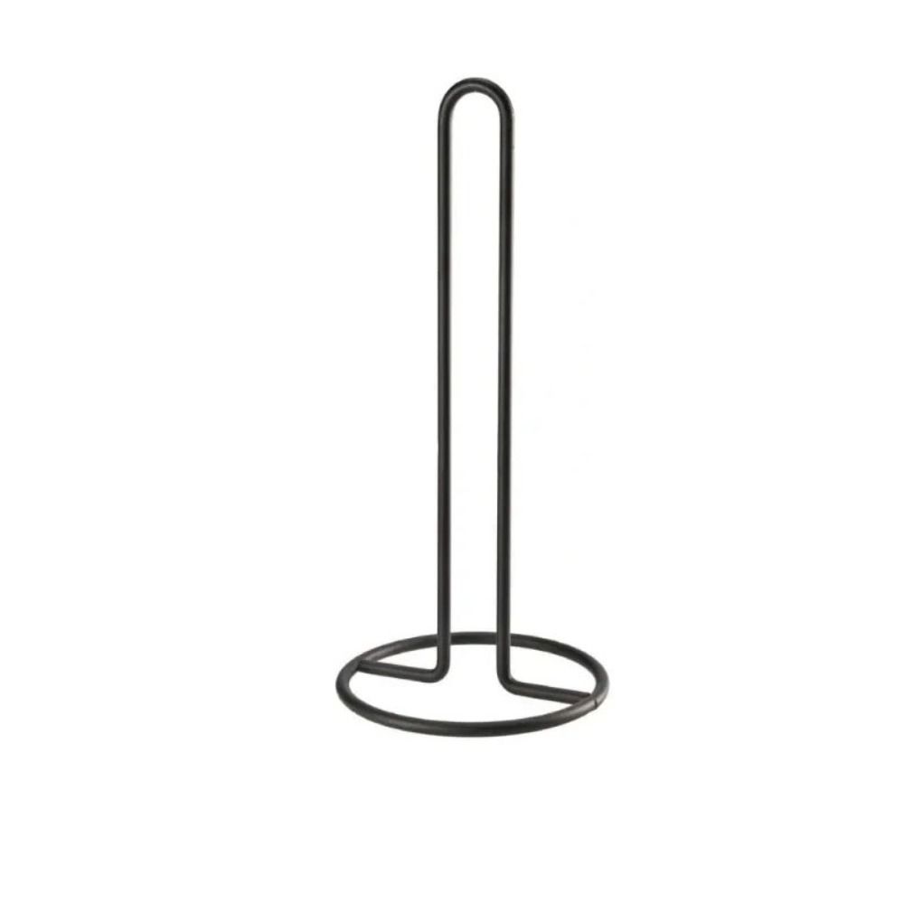 Stainless Steel Roll Paper Towel Holder -handed Tear Black/ Vertical Napkins Rack Free Standing Tissue Stand Kitchen