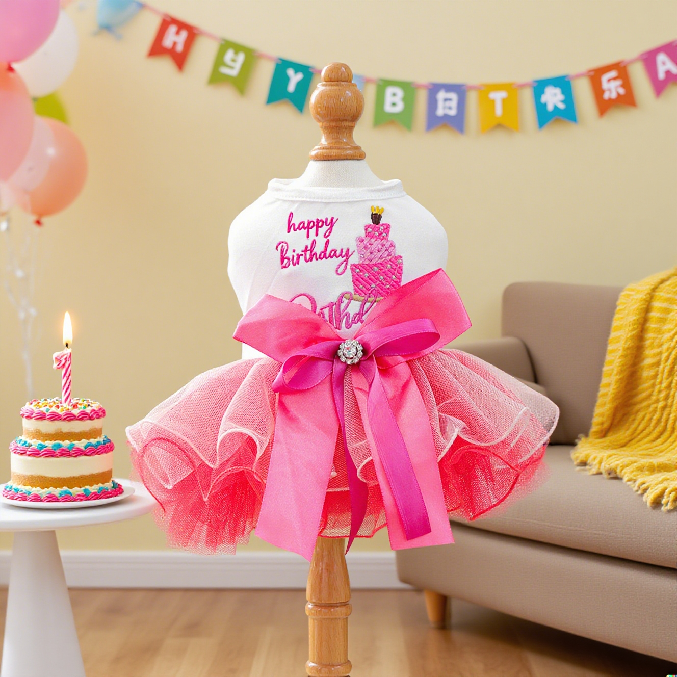 dog birthday dress sold on Temu United States