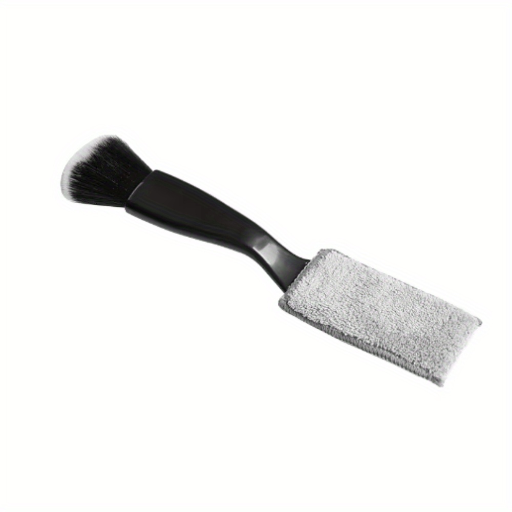 TEMU 1pc Double-headed Guitar Care Brush, Plastic Fingerboard & String Cleaning Tool, Dust Removal Accessory For Musical Instruments