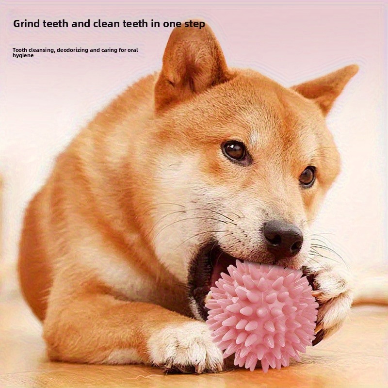 bite resistant tpr hollow spiral ball dog toy long plated chew toy with high   sound durable machinemade design for teething puppy   stimulation interactive dog toy   dog design durable dog toy without battery Product details 3