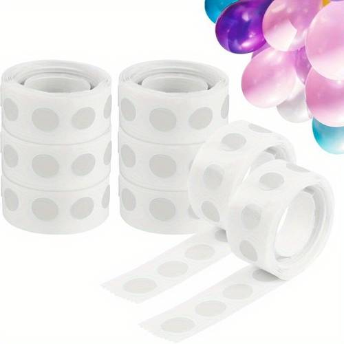 100 200 400 800 1000 pack balloon dots double sided clear removable no residue waterproof tape for balloons crafts gift wrapping wedding christmas decorations craft projects seamless application party organizers holiday decor invisible durable holiday