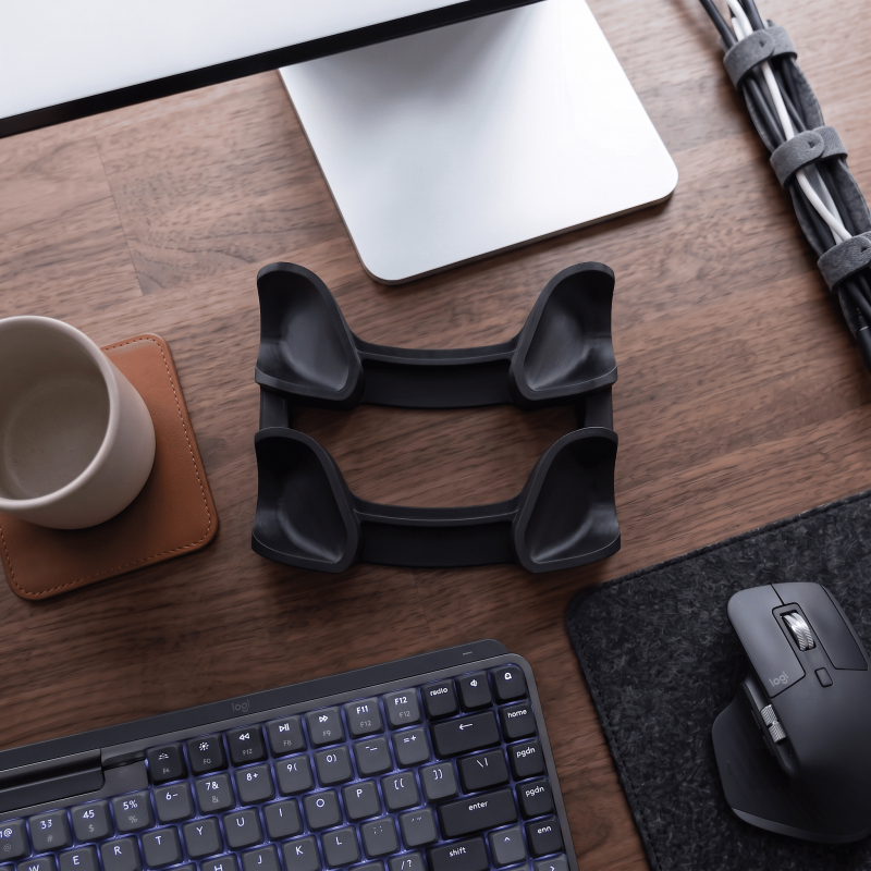 TEMU Dual Controller Stand Holder Compatible With /s And One, Double Gaming Controller Display Base And Desktop Storage Organizer For
