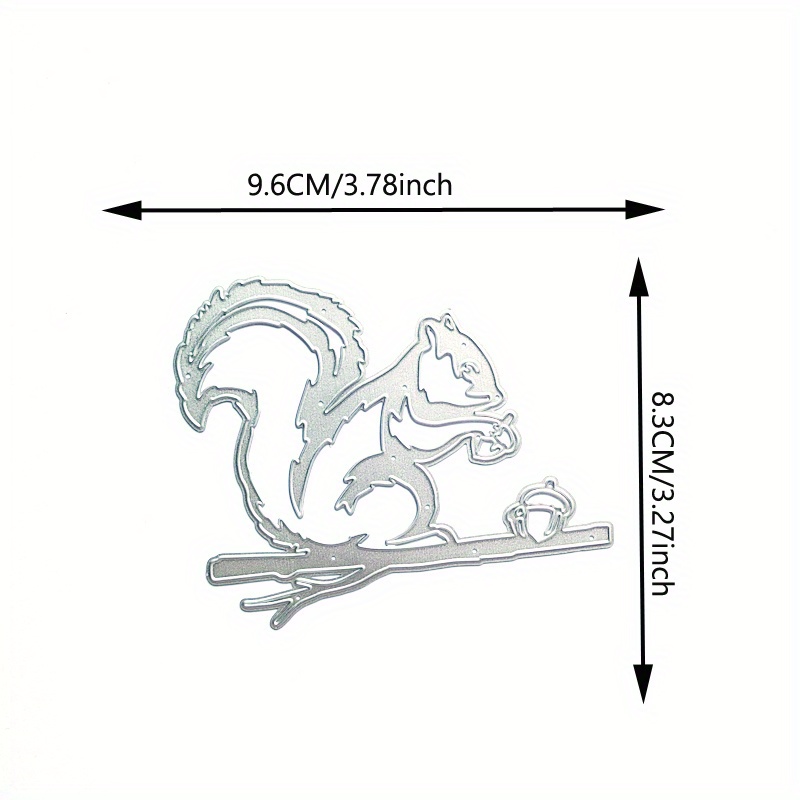 Animal Squirrel Metal Cutting Dies Mold Scrapbooking Decoration Paper Cards Craft Knife Mould Blade Punch Template Embossing Stencils
