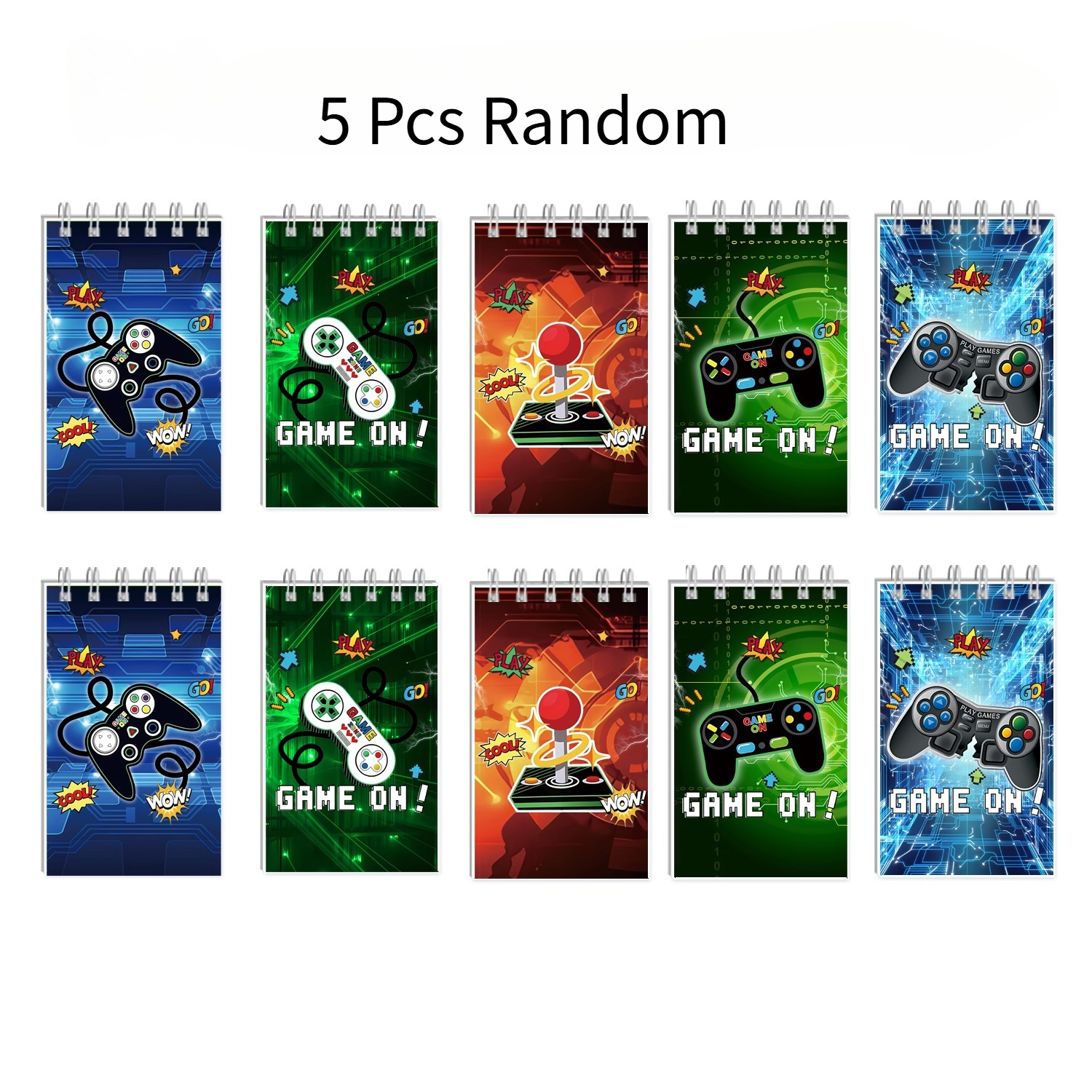 Image of Video Game Party Gift Mini Game Notebook Gamer Notebook Large Gift Supplies Mini Notebook Set Suitable For Game Player Prizes Gifts Teacher Classroom Supplies (random Style)