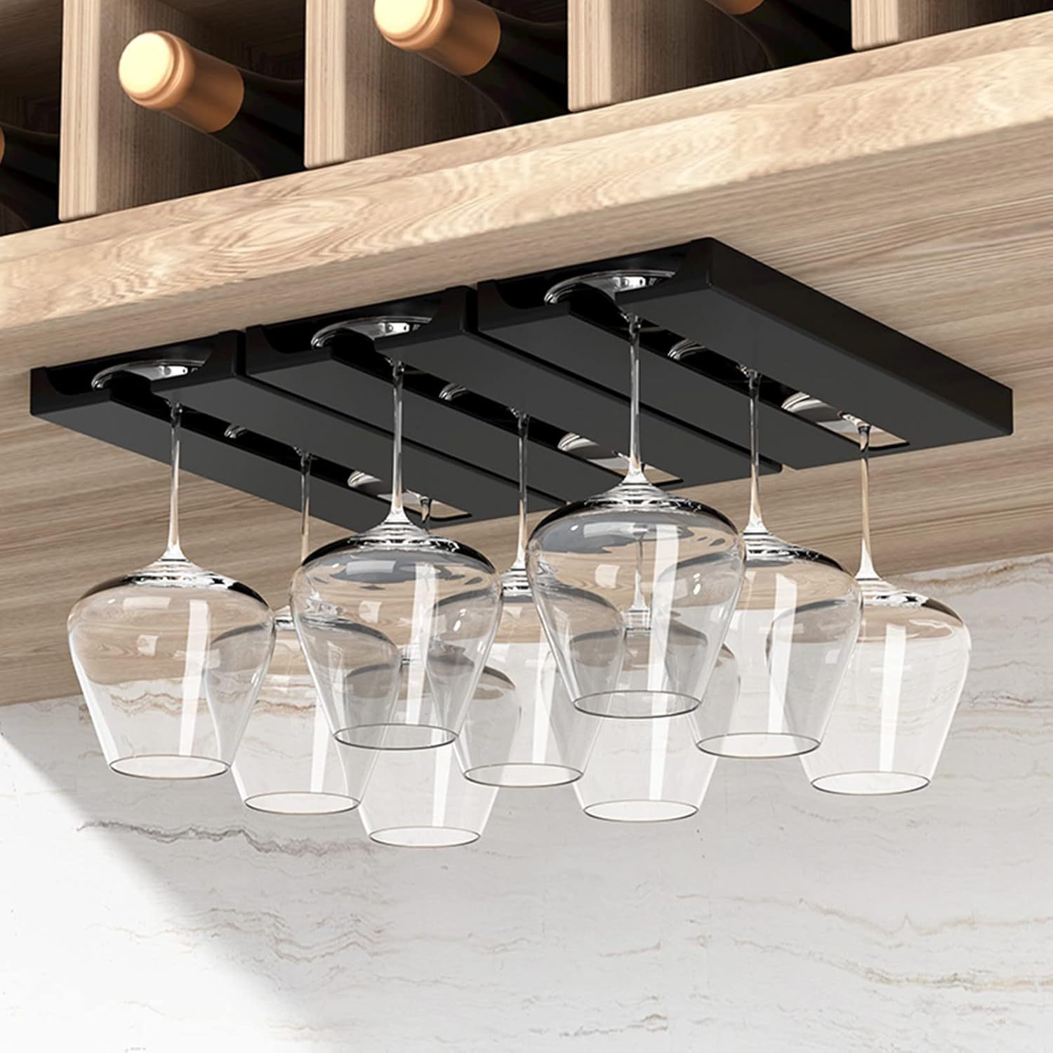 Fox Run Wine Glass Rack, Under Cabinet Installation