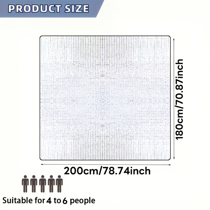 Extra-Large All-Season Camping Mat, Portable & Foldable