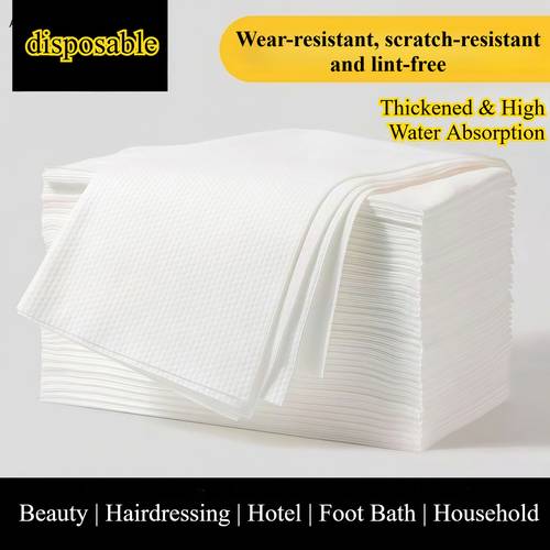 newly white disposable cleaning cloths suitable for travel business trips multi wet dry towels with scouring power portable for bathroom use hygienic sheets for the cleaning