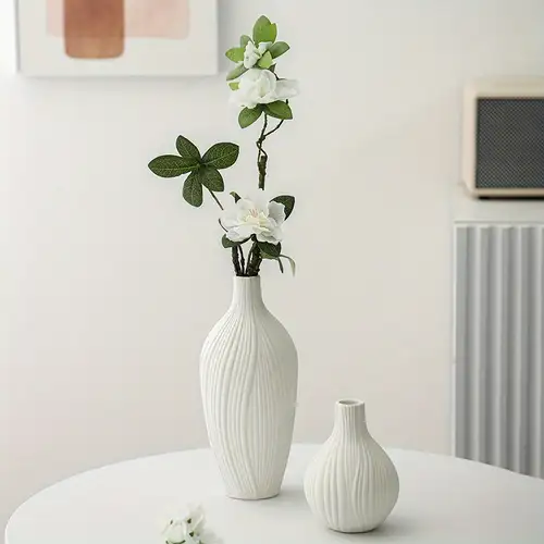 1pc 純粋な手作りピンチフラワー白磁花瓶、 中国白磁アート 1pc 純粋な手作りピンチフラワー白磁花瓶、 中国白磁アート