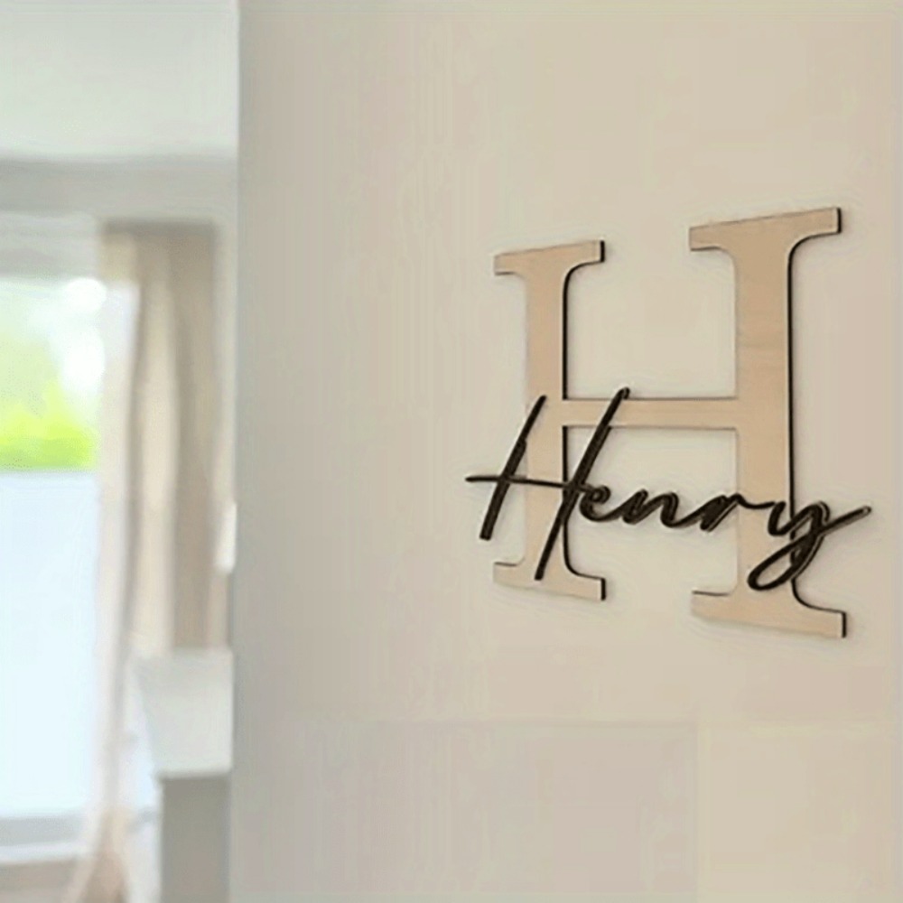 Customizable Wooden Name Sign for Nursery or Wall Decor