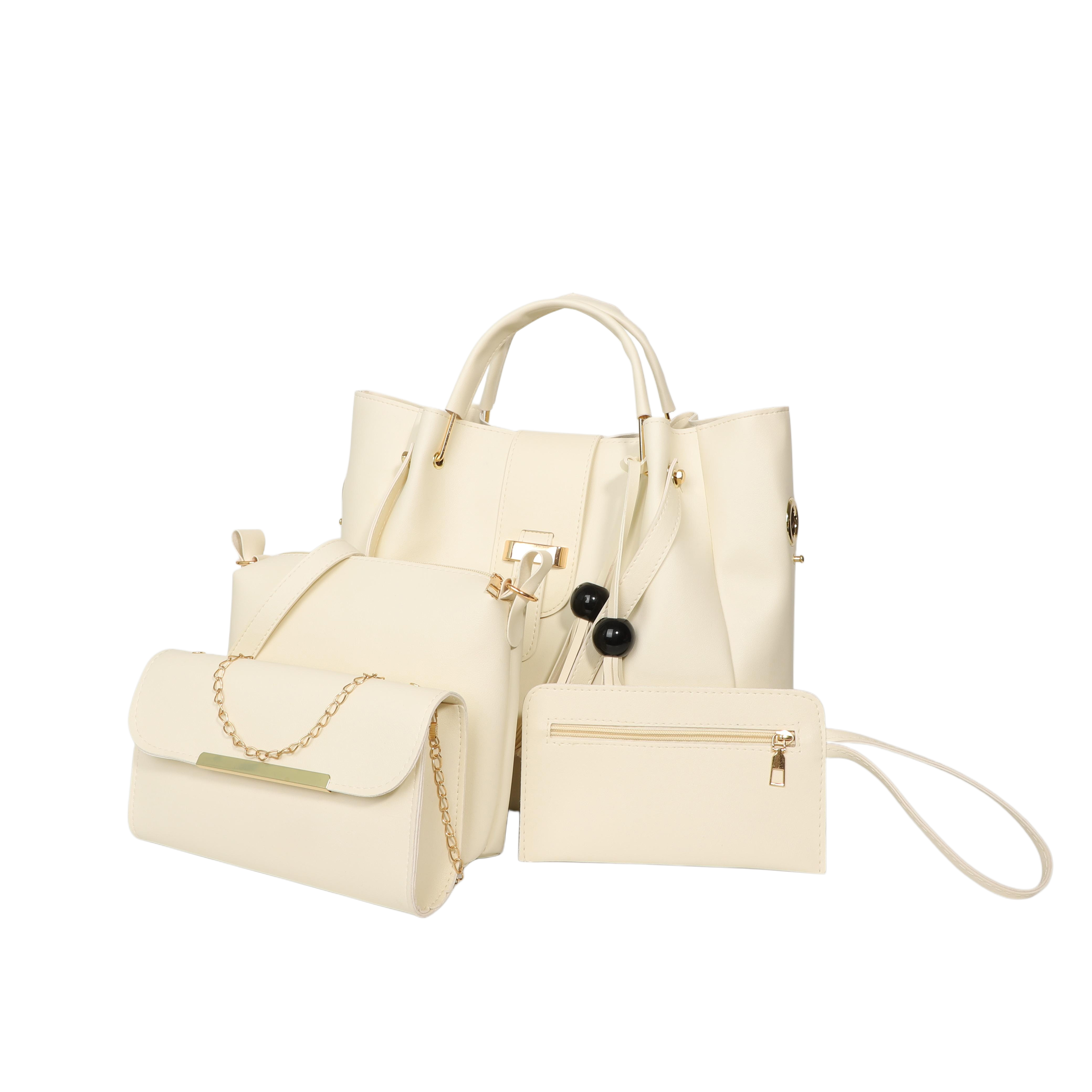 4pcs Large Capacity Pearl Tassel Tote Bag | Ladies' Fashionable And Versatile, Exquisite And Lightweight Handbag, Meeting The Needs Of Daily Commuting And Travel For Best Birthday Gifts