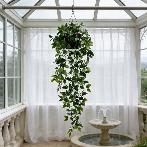 plante artificielle -- verdure pour décoration murale, étagères, chambre, salle de bain, décoration de maison de ferme (pot non )