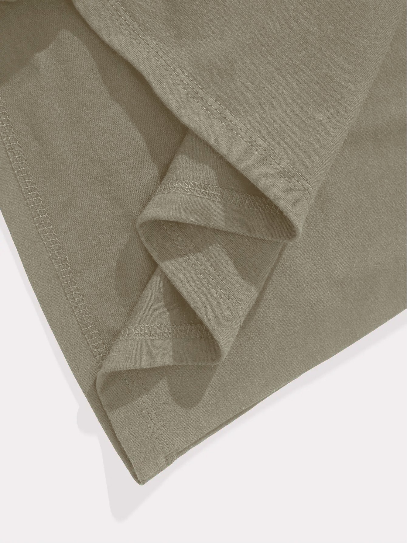 Tricou bărbătesc 100% bumbac cu guler rotund casual, un top esențial de vară, respirabil și fabricat din