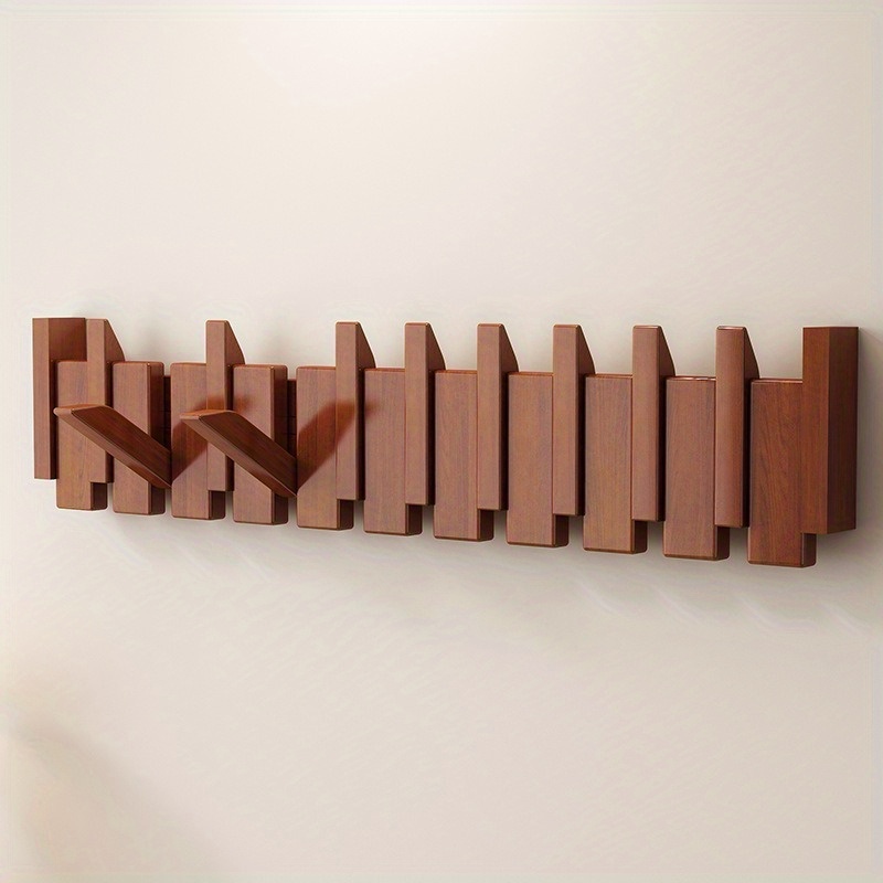 Appendiabiti da parete in legno, 5 ganci tripli ... - Leroy Merlin