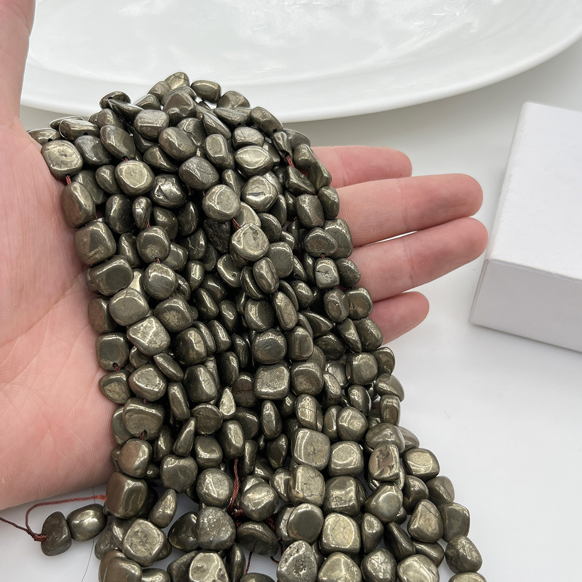 TEMU Cuentas de de forma irregular, de 9 mm de tamaño, son perfectas para aretes y pulseras, e ideales para entusiastas de la abalorios, amantes de
