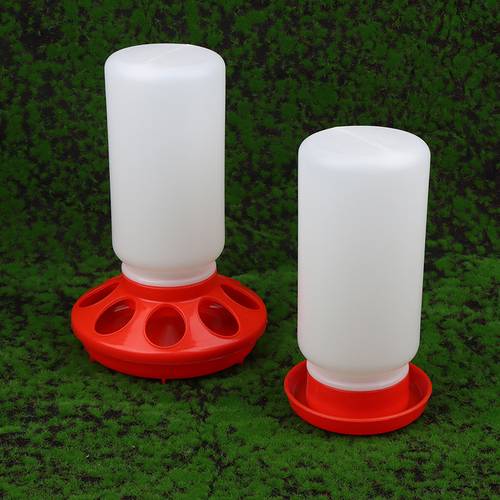 automatic poultry feeder waterer leak proof durable plastic food water dispenser for chickens poultry no electricity needed easy chicken feeder