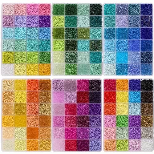 25200pcs 3mm glass seed beads bright colors crafts and jewelry making round beads handmade gifts suitable for